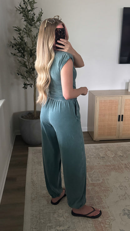 Off-Duty Jogger Set / Jade
