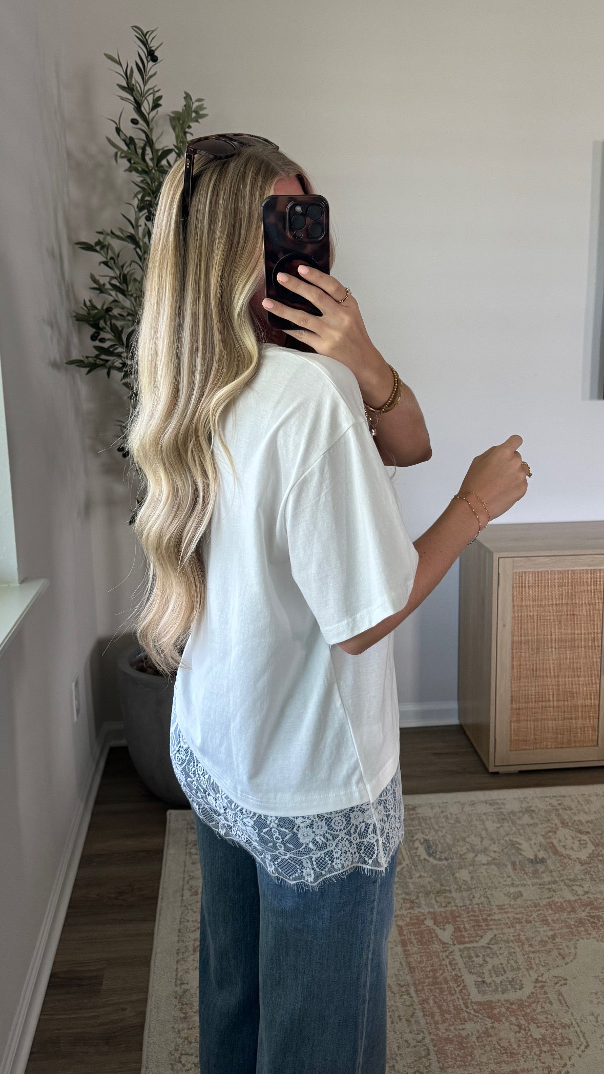 Lace T-Shirt / White