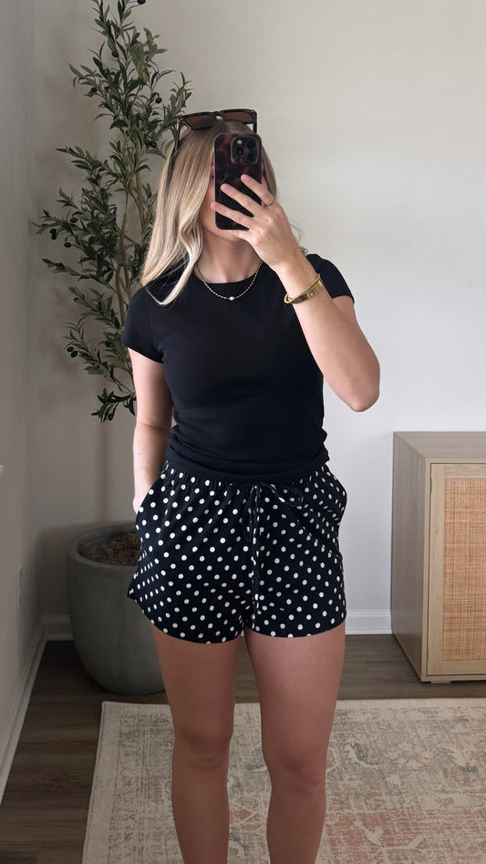 Dottie Lounge Shorts / Black