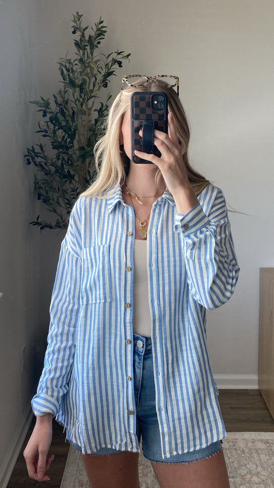 Coastal Button Down / Blue