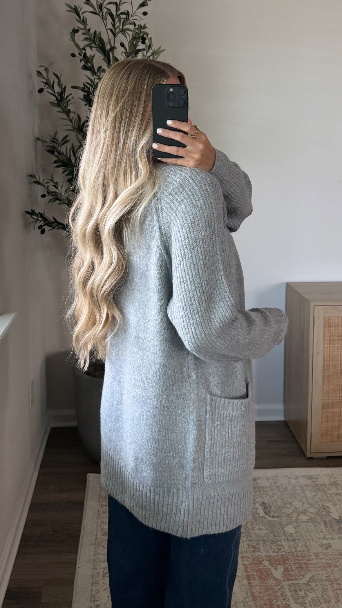 Palmer Knit Cardigan / Grey