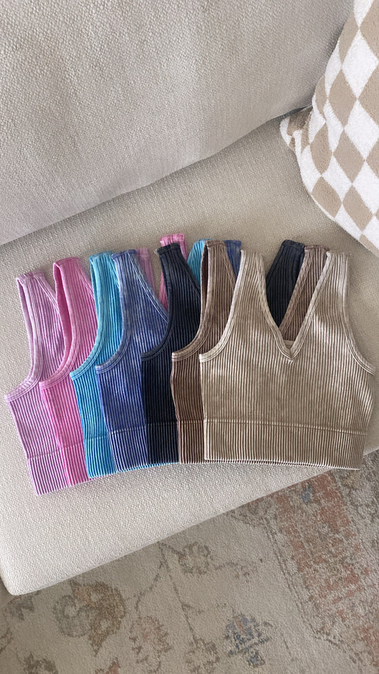 7 Colors / Two Way Neckline Butter Tanks