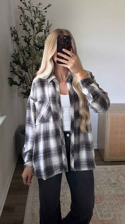 Falling Leaves Plaid Flannel