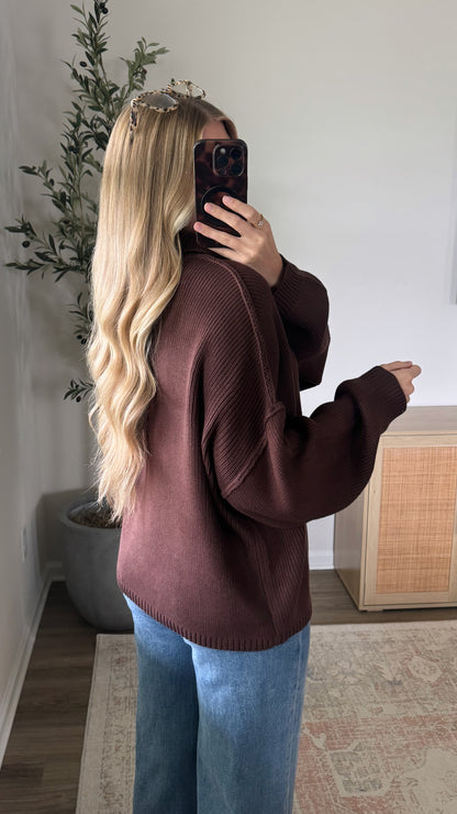 Oakley Button Down Cardigan / Brown