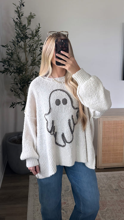 Oversized Ghost Sweater / Ivory