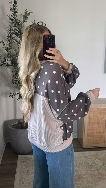 Dottie Lightweight Pullover / Heather Brown