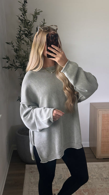 Ember Oversized Sweater / Light Olive