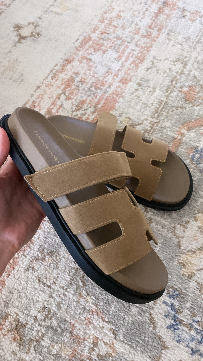 Tan Adjustable Sandals - Final Sale