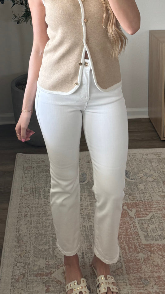 Chelsea Comfort White Denim