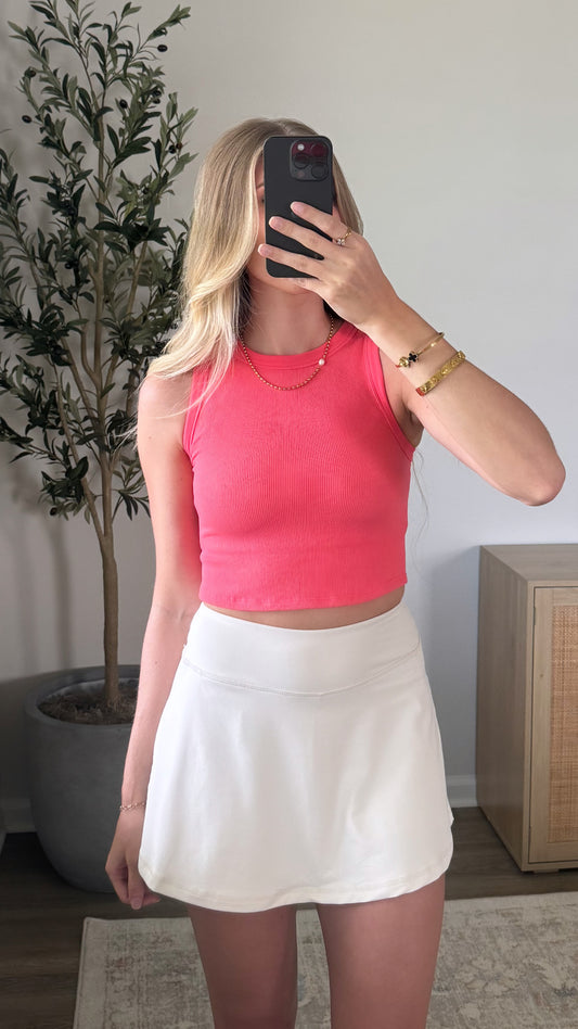 Sculpt High Neck Tank / Watermelon