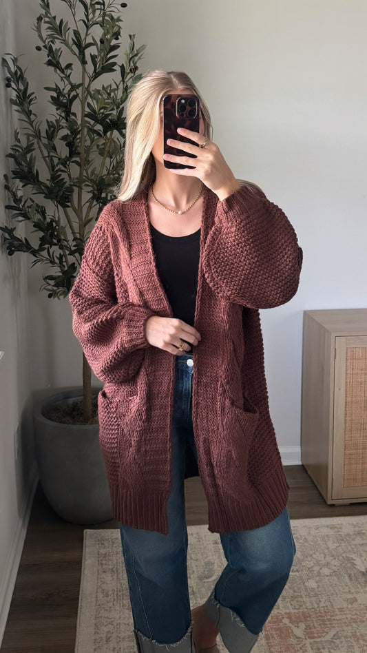 Wren Cable Knit Cardigan
