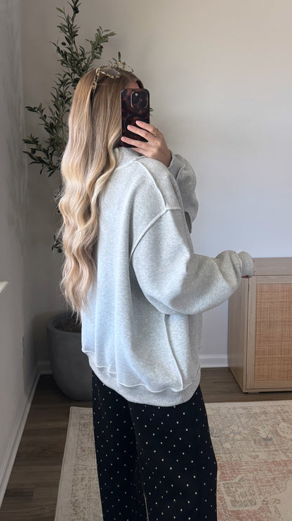 Mother Mockneck Sweatshirt / Grey