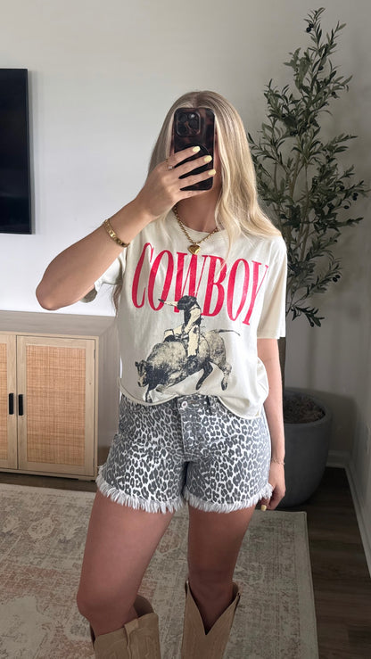 Cowboy Cropped Tee / Natural