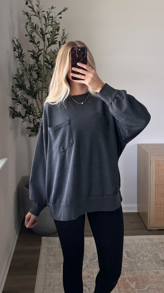 Brielle Pullover / Washed Black