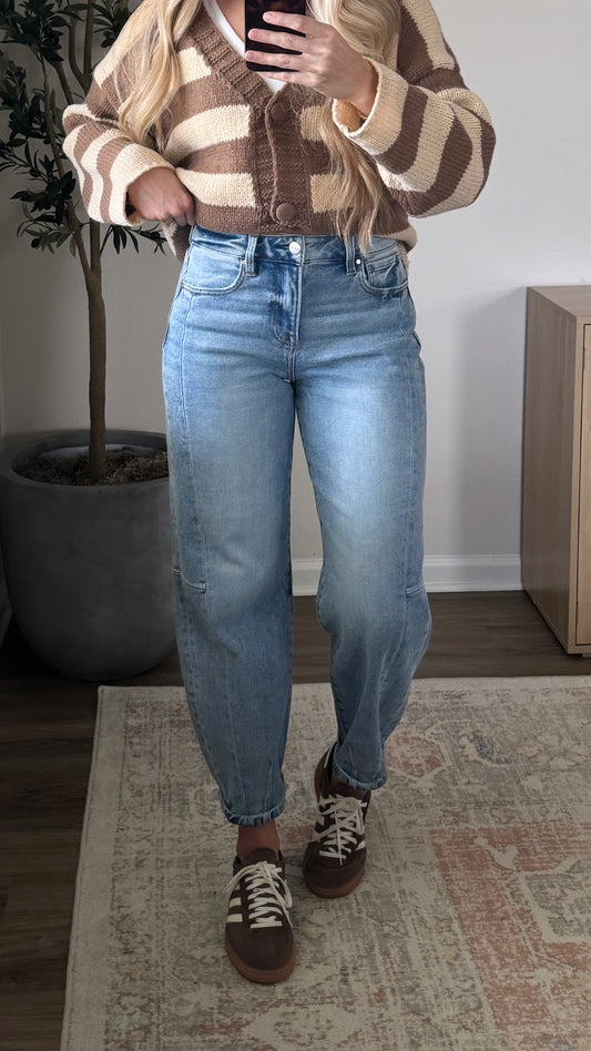 Reese Comfort Barrel Jeans