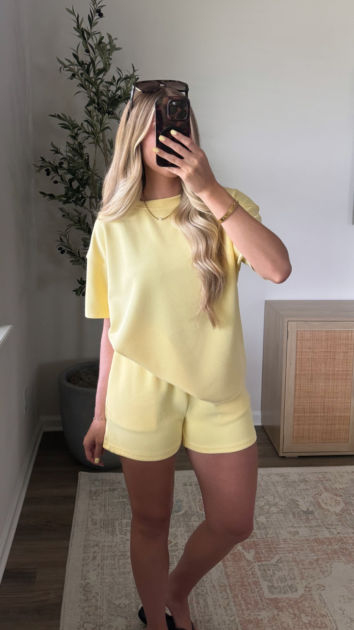 Sunshine Shorts Set / Yellow
