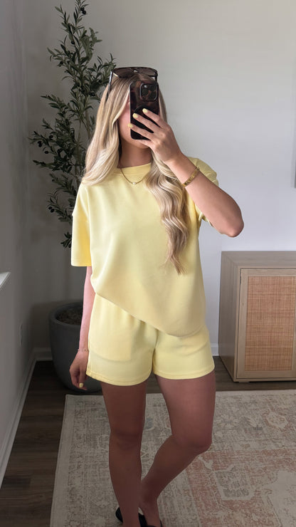 Sunshine Shorts Set / Yellow