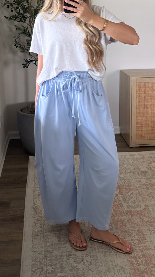Oversized Barrel Sweats / Light Blue