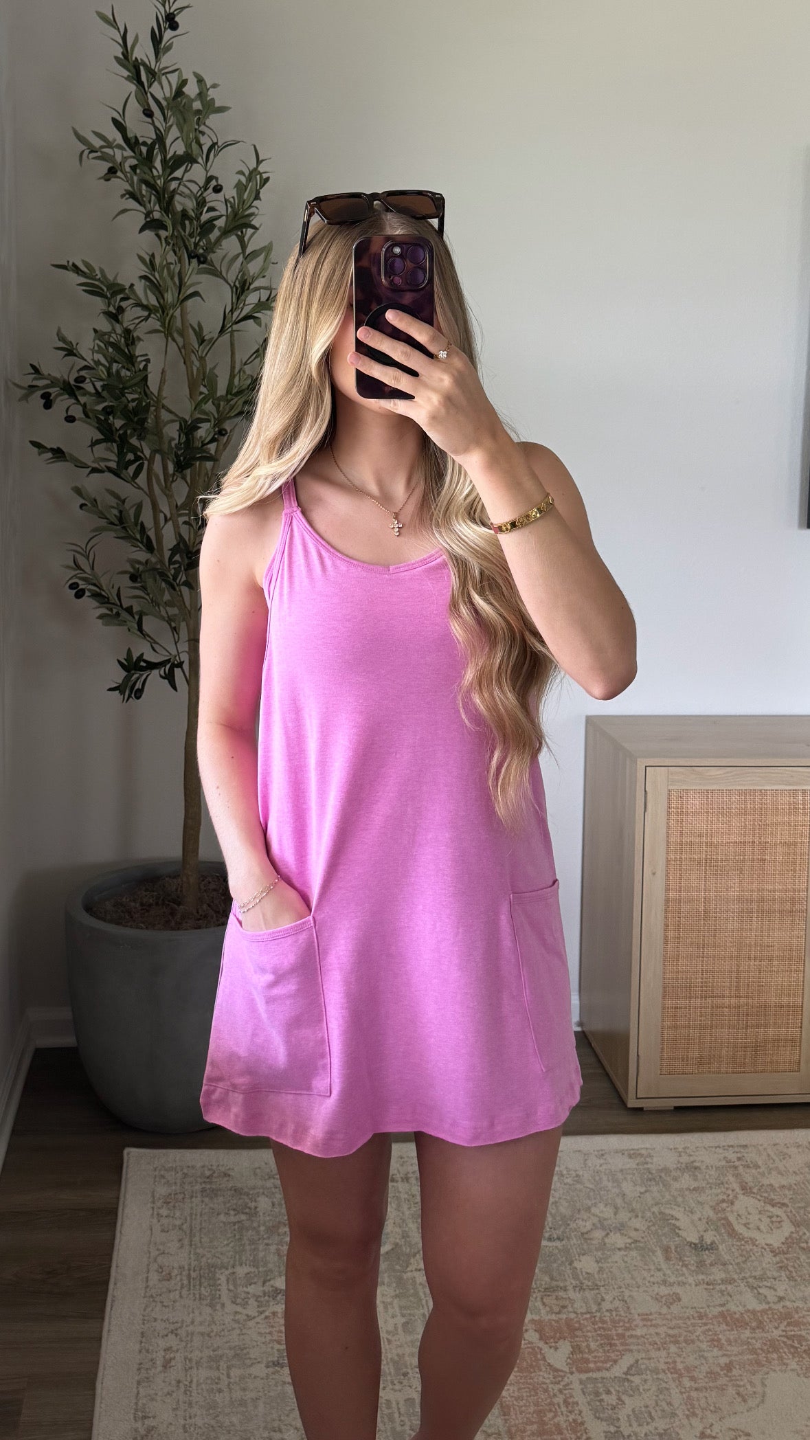 Romper Dress / Heather Mauve