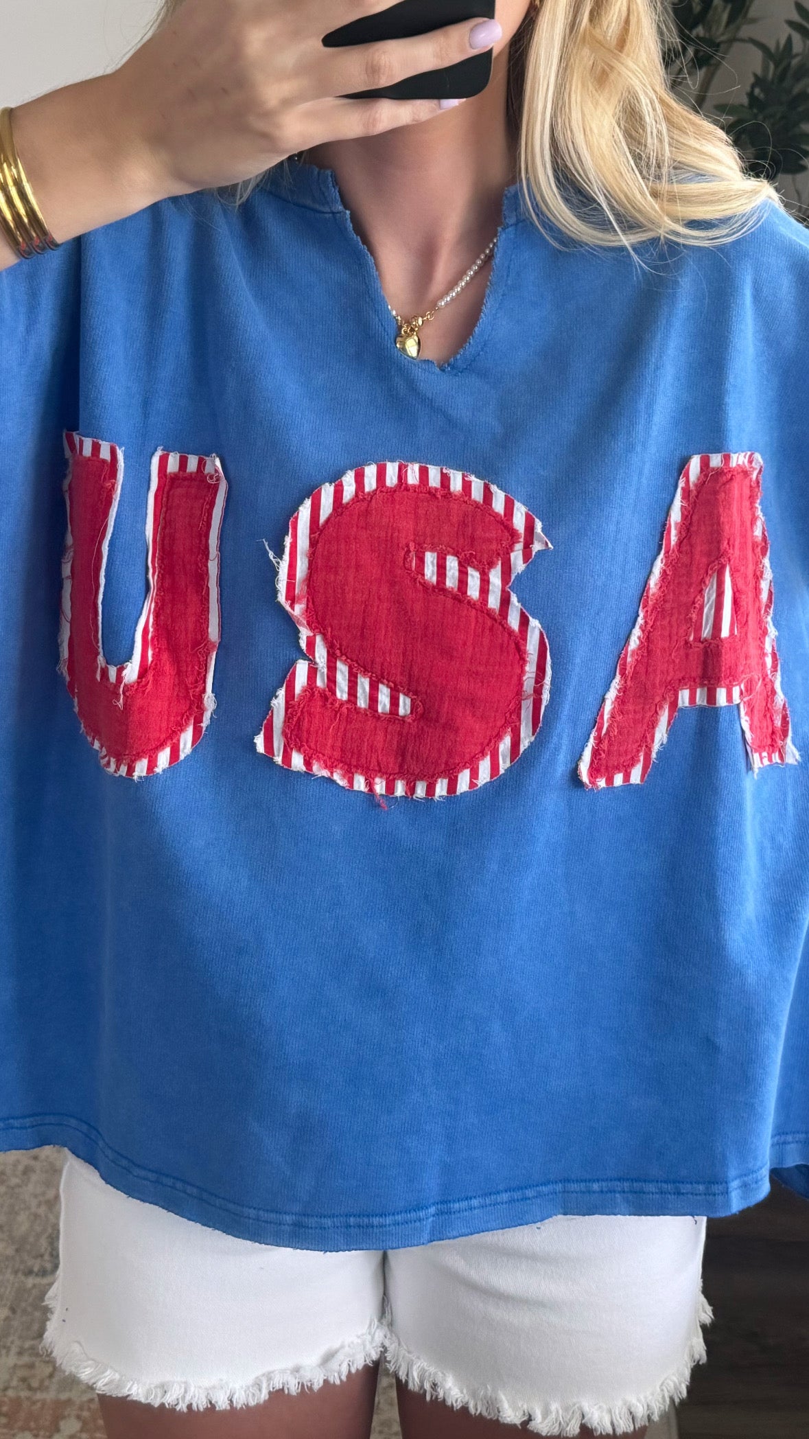 Vintage USA Tee / Blue