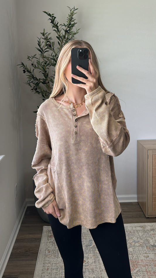 Thermal Henley / Latte