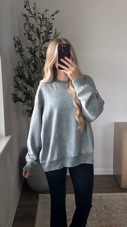 Cozy Fleece Pullover / Jade