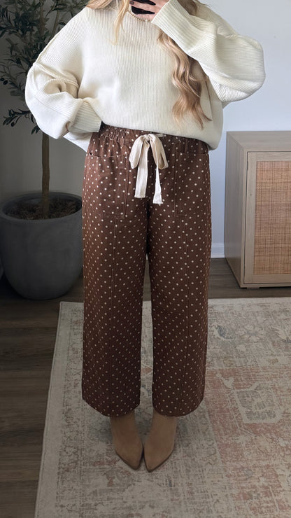 Polka Dot Pants / Toffee