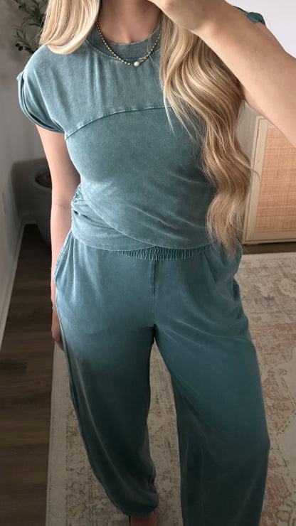 Off-Duty Jogger Set / Jade