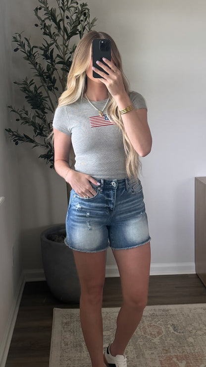 Harley Comfort Shorts / Dark Wash