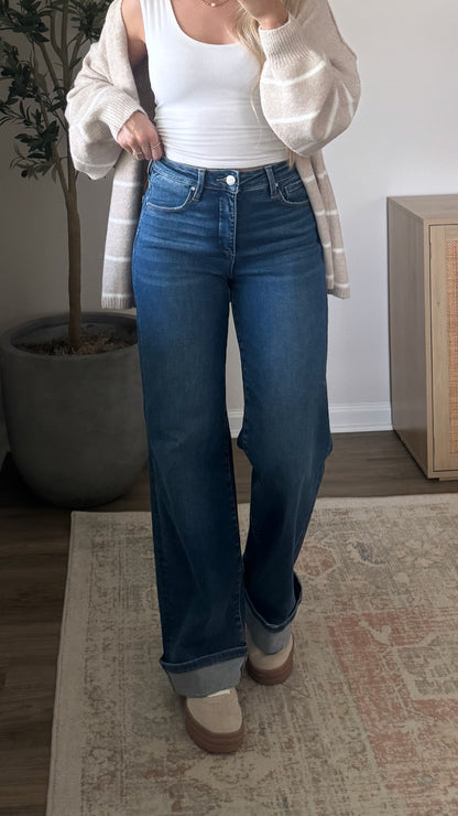 Macey Wide Leg Denim / Medium Wash