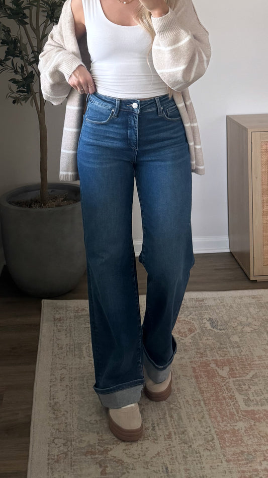 Macey Wide Leg Denim / Medium Wash