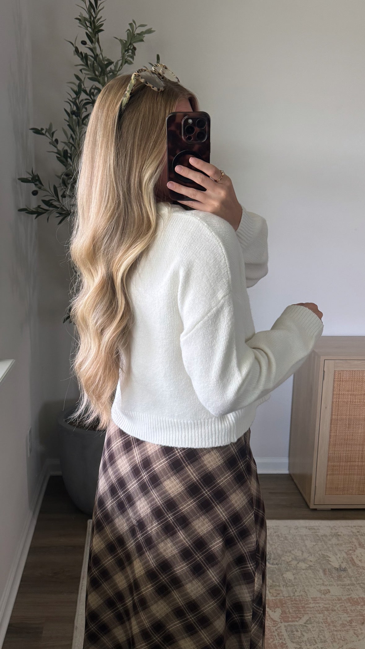 Bailey Cropped Cardigan / Ivory