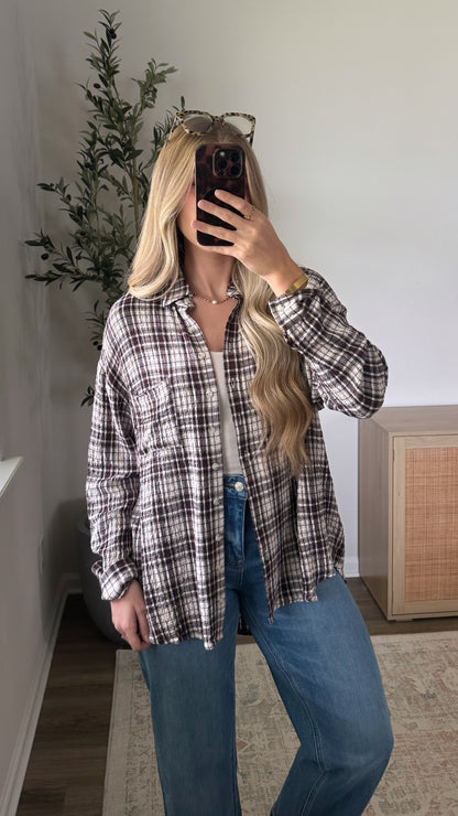 Cider Plaid Flannel / Brown