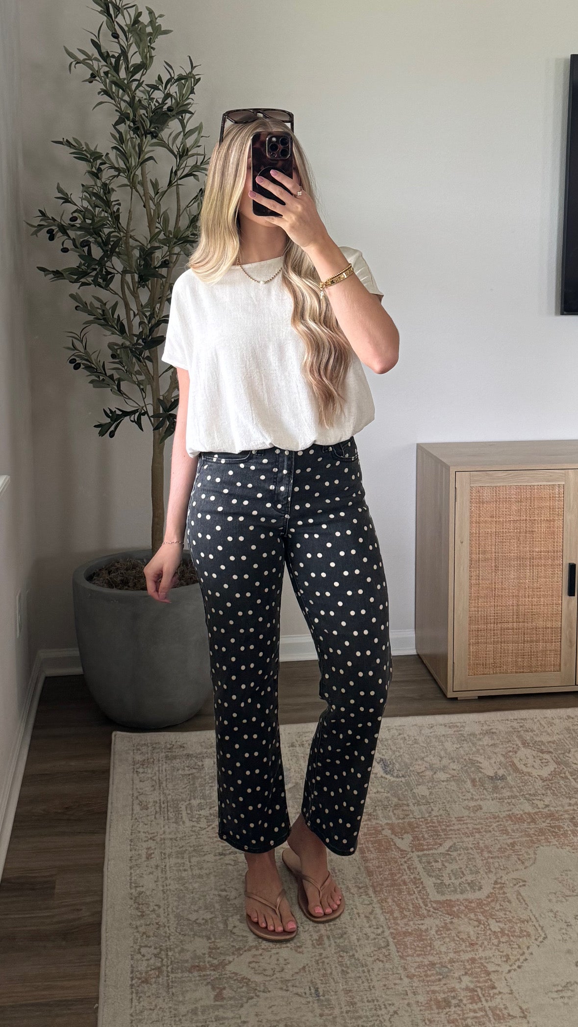 Polka Dot Jeans / Charcoal