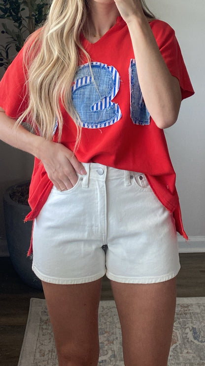 Off-White Mom Shorts