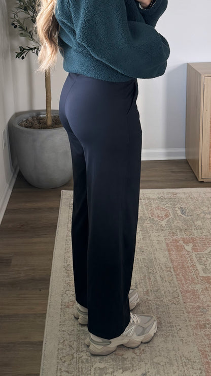 PREORDER (estimated to ship 9/30) - Wide Leg Yoga Pants / Black