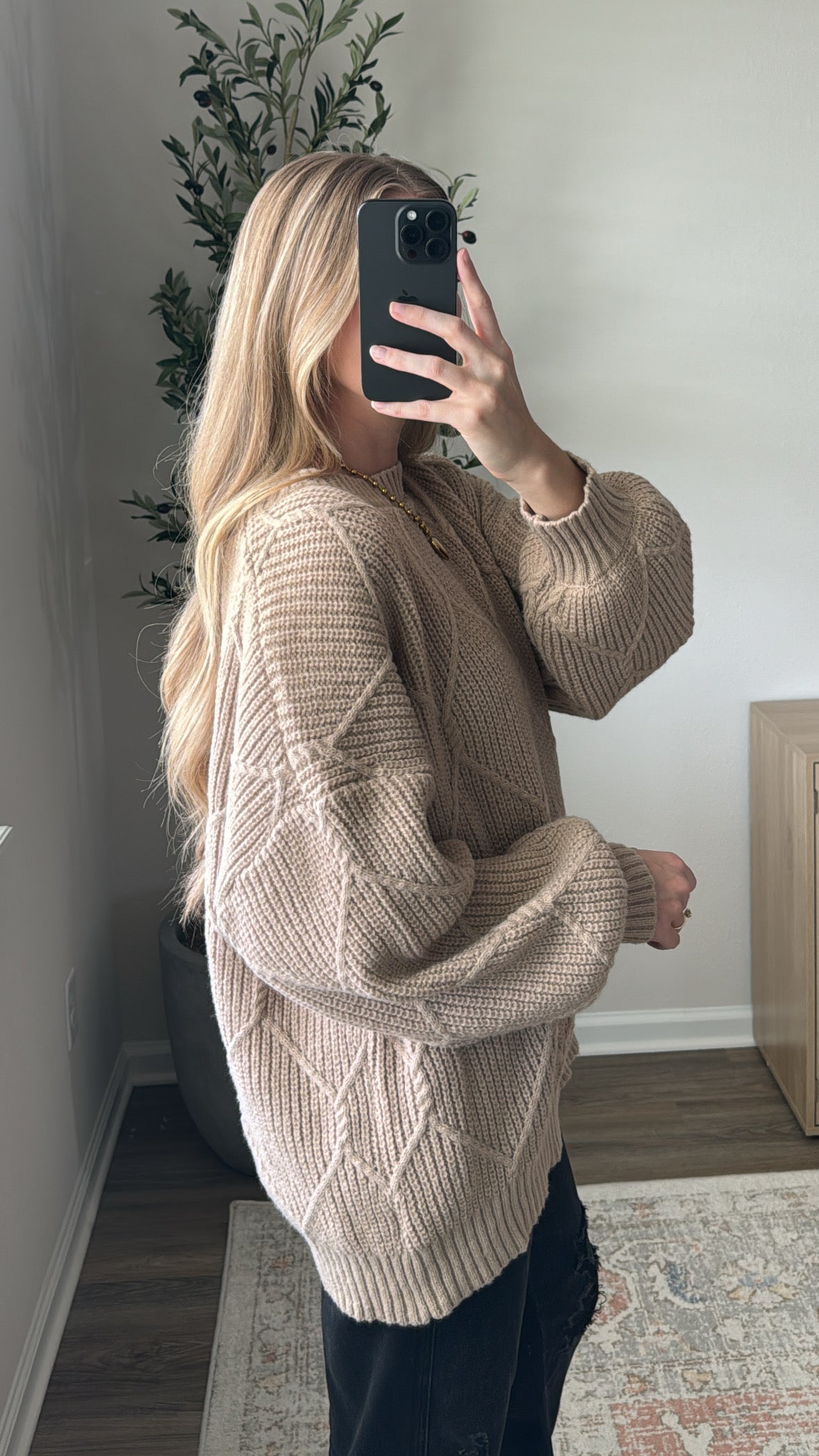 Millie Knit Sweater / Tan