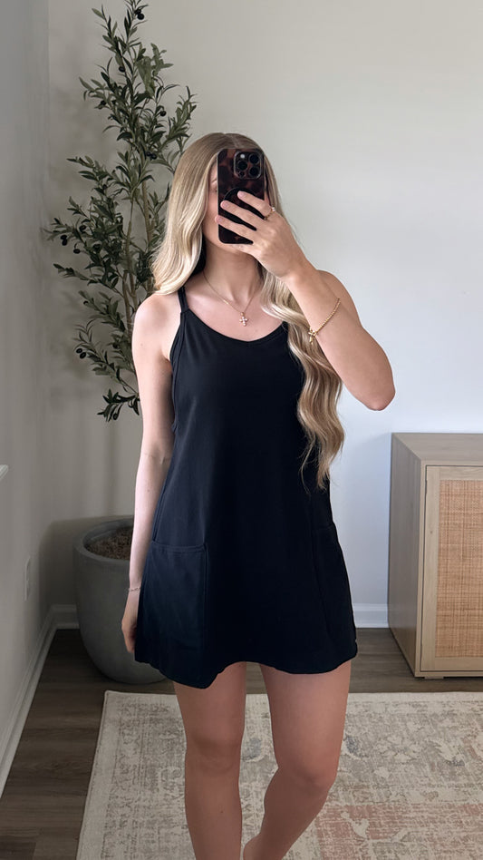 Romper Dress / Black