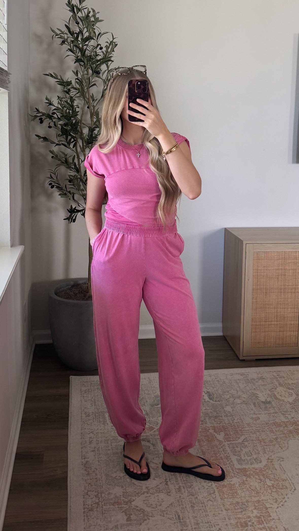 Off-Duty Jogger Set / Pink