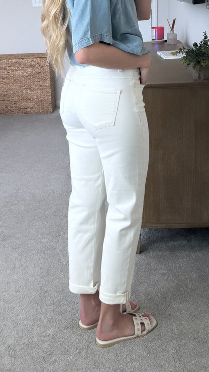 Abigail Comfort Denim / Cream
