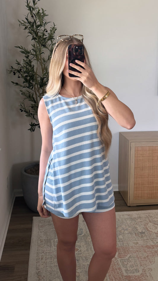 Seaside Shorts Set / Striped