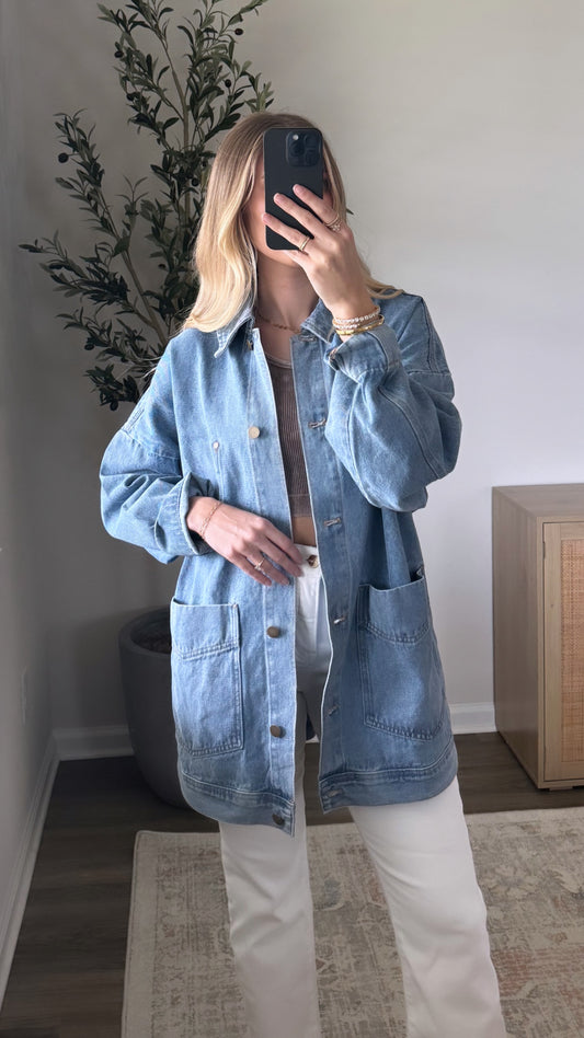Oversized Denim Jacket / Blue