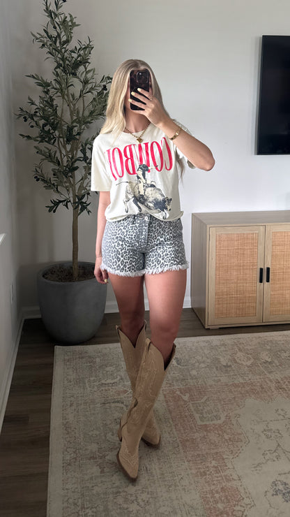 Cowboy Cropped Tee / Natural