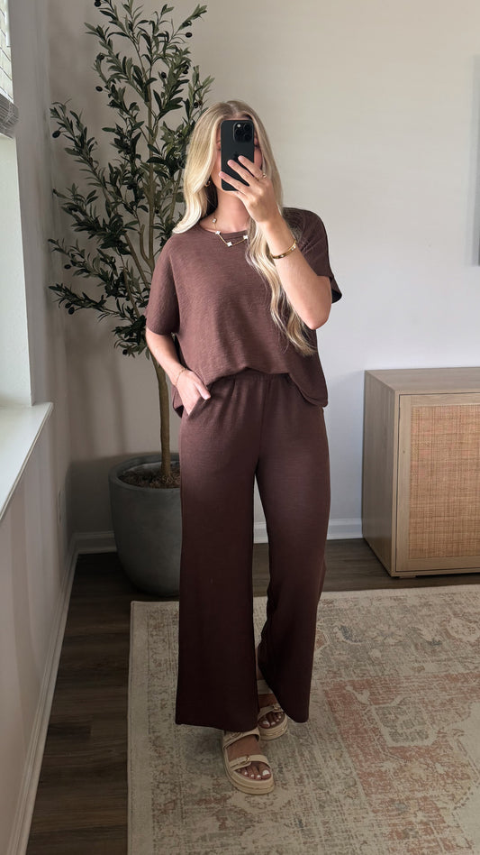 Jayda Cotton Set / Chocolate