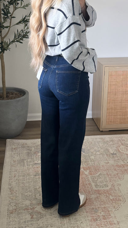 PREORDER (11/24) - Mila Baggy Denim / Dark Wash