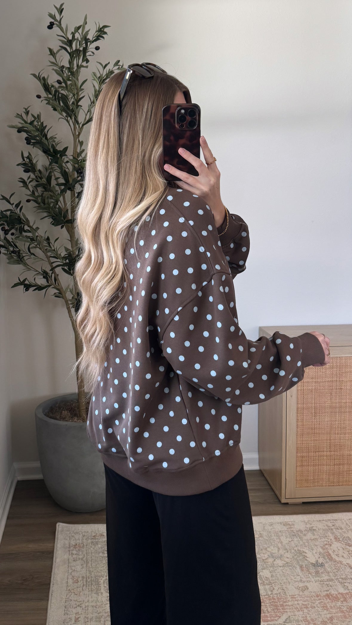 Polka Dot Pullover / "Trust the Process"