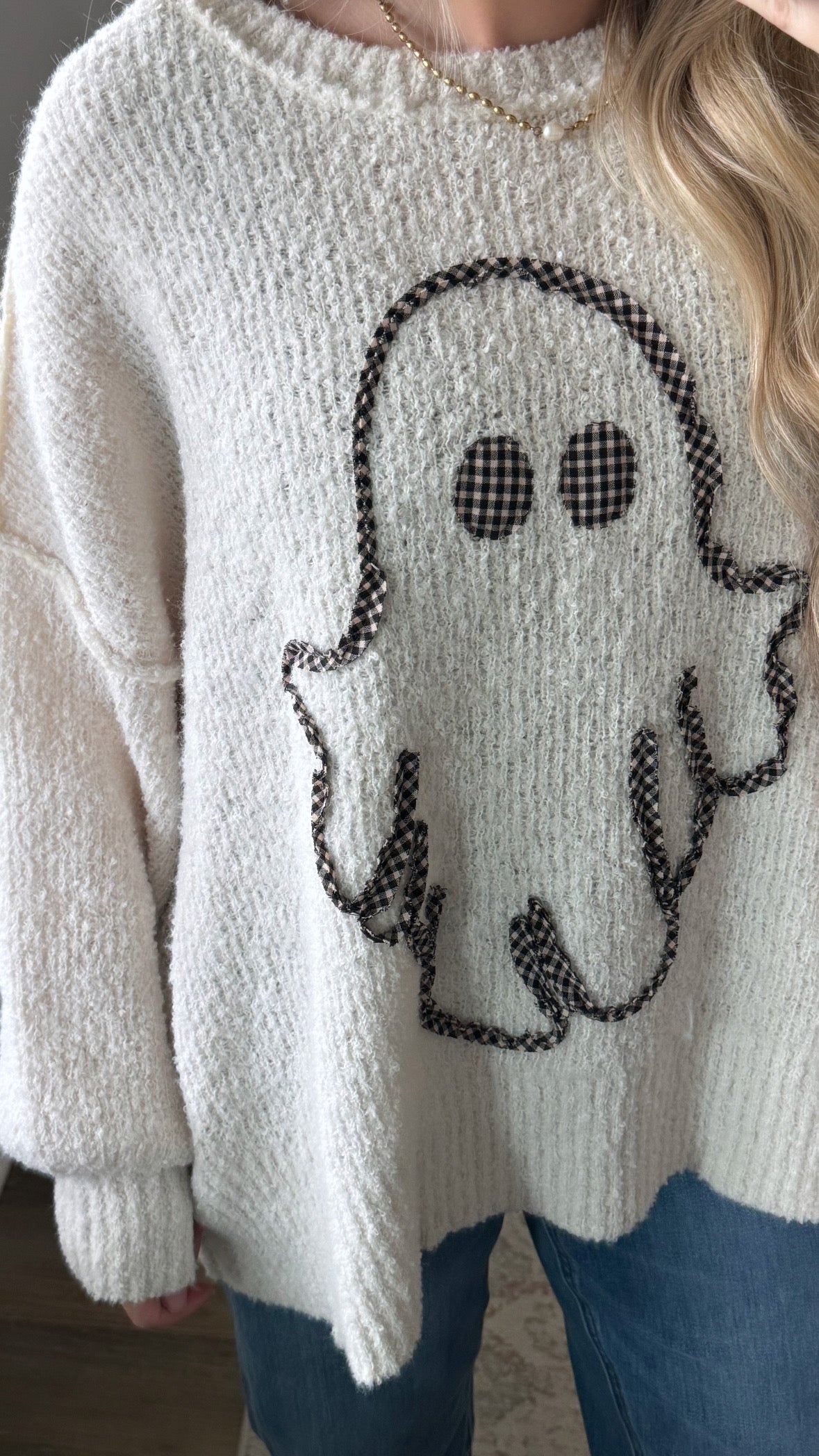 Oversized Ghost Sweater / Ivory