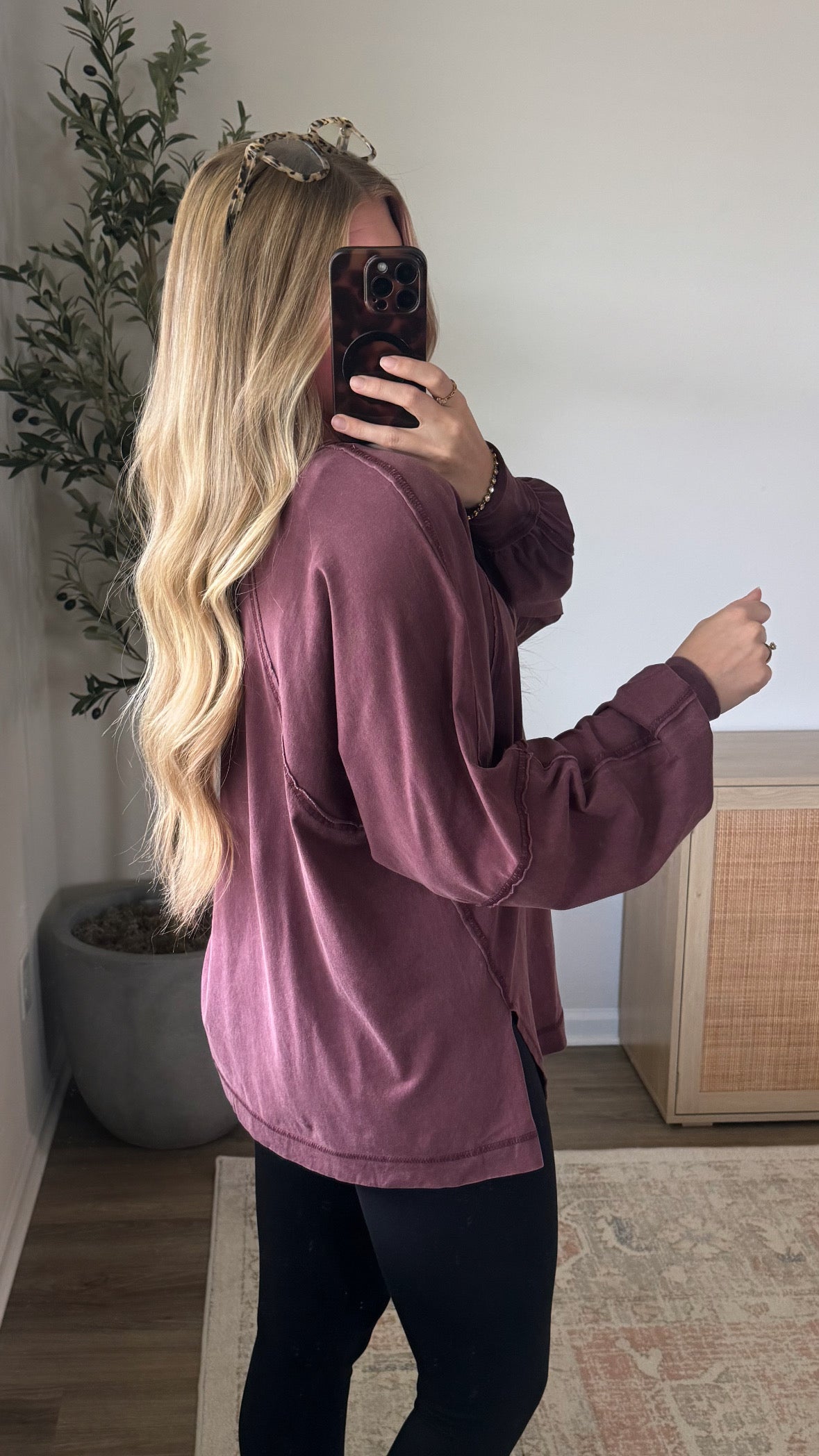 Lightweight Long Sleeve / Dark Cherry