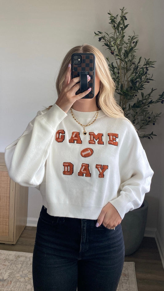 Game Day Patch Sweater