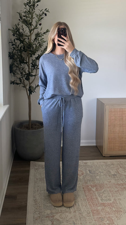 Lux Lounge Set / Navy Blue